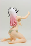 PVC Super Sonico Drink Holder Champagne Gold Ver. Game Prize Figure Furyu [SOLD OUT]